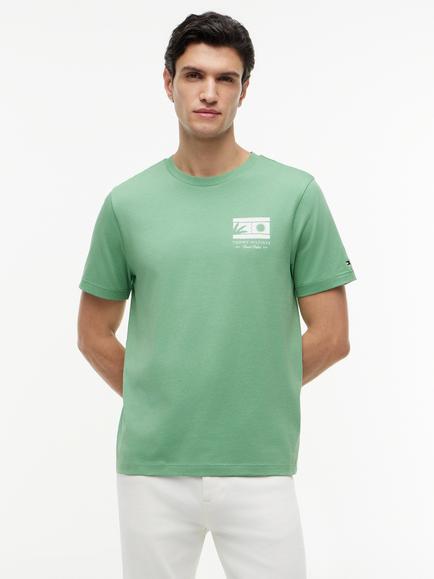 Tommy Hilfiger Crew Neck Cotton T-Shirt, Light Green, Light Green