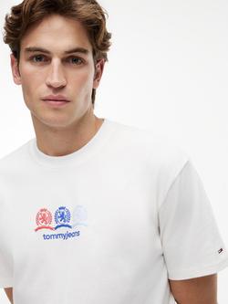 Tommy Hilfiger Cotton Crew-Neck T-Shirt, Oatmeal - view 2, Oatmeal