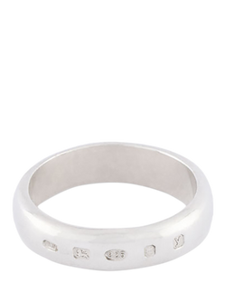 Serge DeNimes Silver Traditional Hallmark Ring, Silver