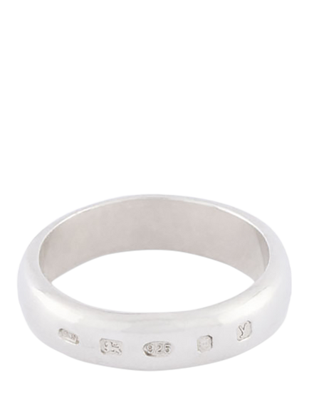 Serge DeNimes Silver Traditional Hallmark Ring, Silver