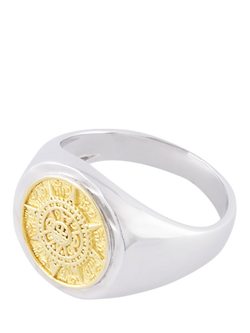 Serge DeNimes Aztec Compass Ring, Mixed Metal - view 2, Mixed Metal