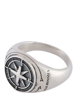 Serge DeNimes Sterling Silver Napoleon Ring - view 2, Silver