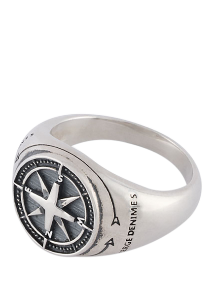 Serge DeNimes Sterling Silver Napoleon Ring - view 2, Silver