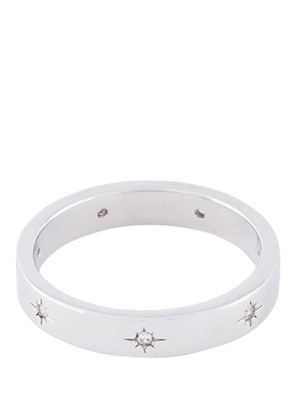 Serge DeNimes Sterling Silver Seven Ring, Silver