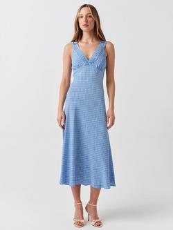 Ghost Elise Spot Dress, Blue/White, Blue/White