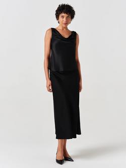 Ghost Dahlia Bias Midi Skirt - view 2, Black