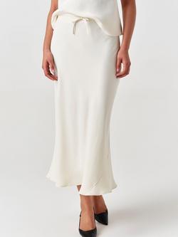 Ghost Dahlia Bias Midi Skirt - view 2, Ivory