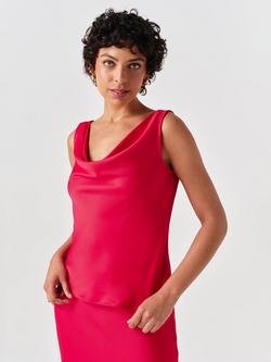 Ghost Nyla Sleeveless Cowl Neck Top - view 2, Red