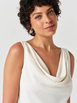 Ghost Nyla Sleeveless Cowl Neck Top, Ivory - view 2, Ivory
