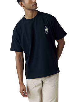 Percival Grilled Cheese Oversized Cotton Jersey T-Shirt, Black, Black