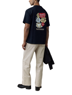 Percival Grilled Cheese Oversized Cotton Jersey T-Shirt, Black - view 2, Black