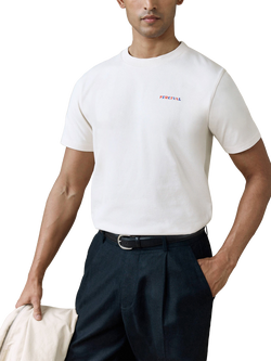 Percival Mixologist Organic Cotton T-Shirt, Cream, Cream