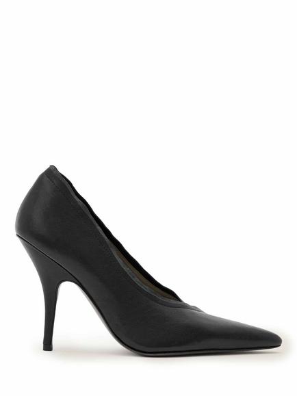 AllSaints Vera Suede Stiletto Heel Court Shoes, Black