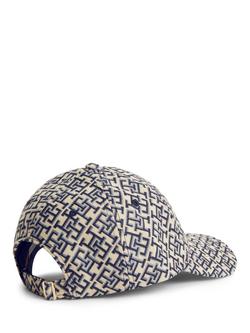 Tommy Hilfiger TH Monogram Jacquard Baseball Cap, Blue - view 2, Blue