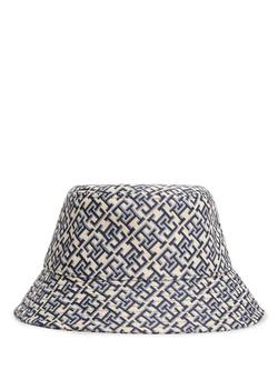 Tommy Hilfiger Monogram Jacquard Bucket Hat, Blue - view 2, Blue