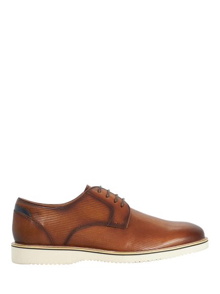Dune London Brinny Leather Lace Up Shoes, Tan, Tan