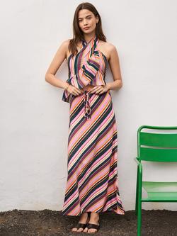 Ro&Zo Stripe A-Line Maxi Skirt, Multi - view 2, Multi