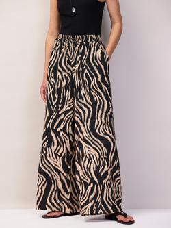 Ro&Zo Zebra Print Trousers, Black - view 2, Black