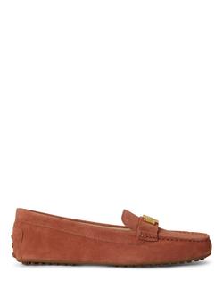 Lauren Ralph Lauren Barnsbury Suede Loafer, Tan, Tan