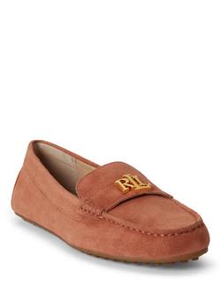 Lauren Ralph Lauren Barnsbury Suede Loafer, Tan - view 2, Tan