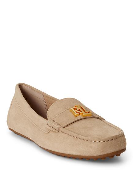 Lauren Ralph Lauren Barnsbury Suede Loafer, Tan - view 2, Tan