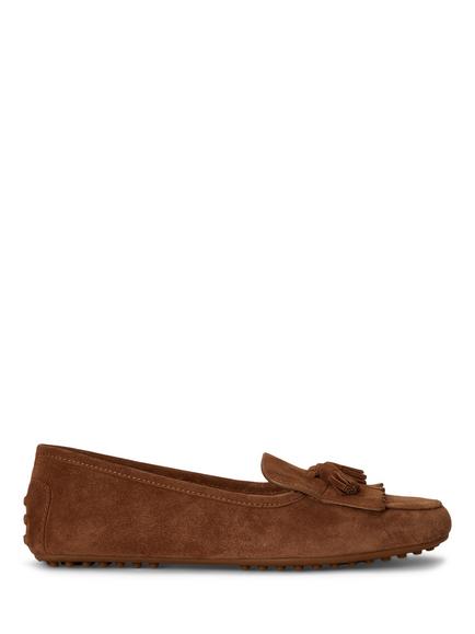 Lauren Ralph Lauren Tayte Suede Kiltie Loafers, Tobacco, Tobacco