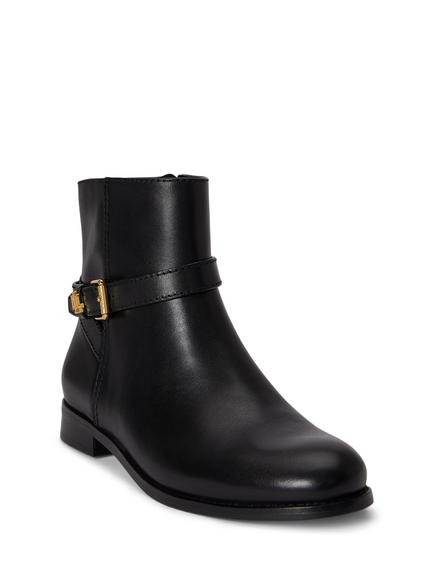 Lauren Ralph Lauren Brooke II Leather Ankle Boots, Black - view 2, Black
