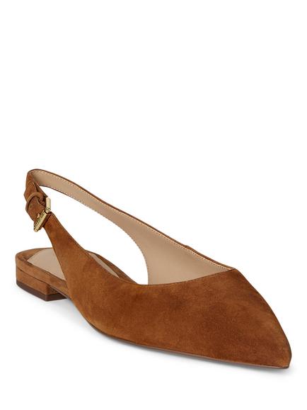 Lauren Ralph Lauren Londyn Suede Slingback Sandals - view 2, Tan