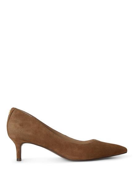 Lauren Ralph Lauren Adrienne Suede Court Shoes, Tobacco, Tobacco