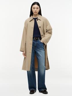 Tommy Hilfiger Water Repellent Twill Single Breasted Coat, Brown Camel, Brown Camel