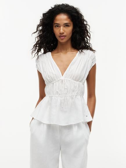 Tommy Hilfiger Smock Sleeveless Top, Natural Oatmeal, Natural Oatmeal