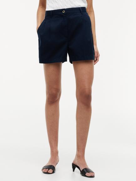 Tommy Hilfiger Washed Flared Chino Shorts, Blue Navy, Blue Navy