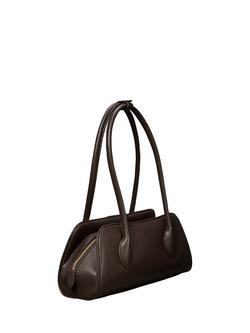 Calvin Klein Emblem Trio Shoulder Bag, Dark Brown, Dark Brown