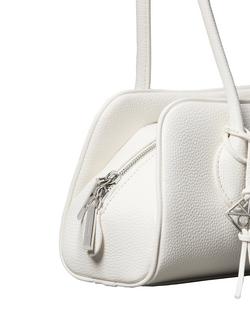 Calvin Klein Emblem Trio Shoulder Bag, White - view 2, White