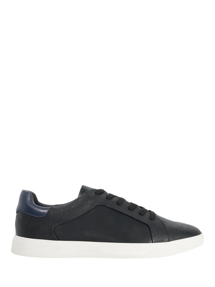 Dune London Traces Synthetic Trainers, Black, Black