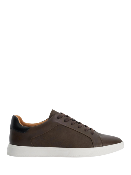 Dune London Traces Synthetic Trainers, Brown, Brown