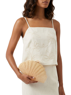 Carvela Aquamarina Clutch Bag, Beige - view 2, Beige