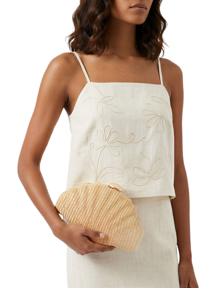 Carvela Aquamarina Clutch Bag, Beige - view 2, Beige