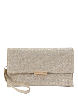 Carvela Caterina Embellished Clutch Bag, Gold, Gold