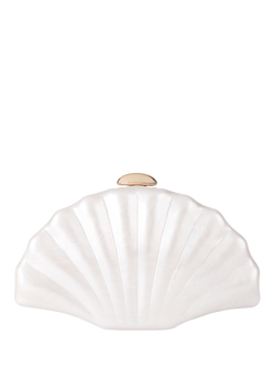 Carvela Aquamarina Clutch Bag, Cream/Gold, Cream/Gold
