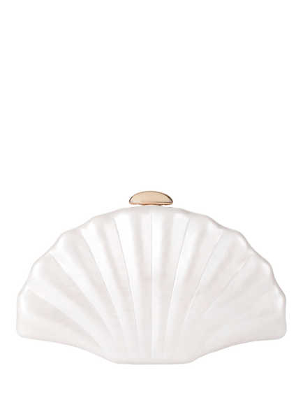 Carvela Aquamarina Clutch Bag, Cream/Gold, Cream/Gold