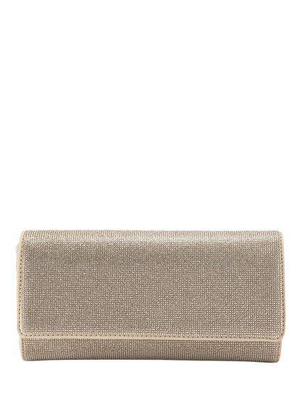 Carvela Gemma Embellished Clutch Bag, Gold, Gold