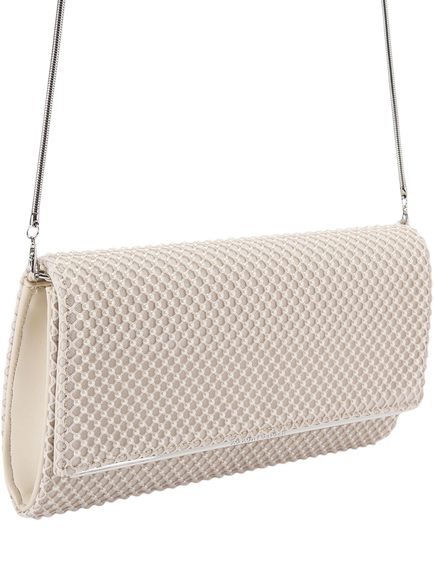 KG Kurt Geiger Tilly Pearl Clutch Bag, White - view 2, White