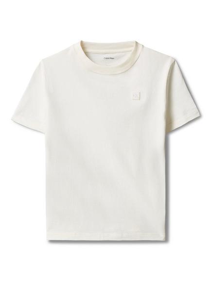Calvin Klein Kids' Mini Badge T-Shirt, White - view 2, White