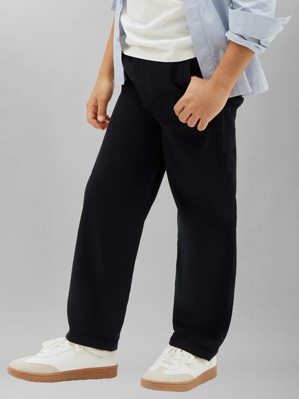 Calvin Klein Kids' Textured Trousers, Black, Black