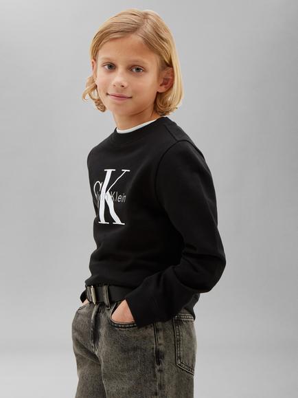 Calvin Klein Kids' CK Logo Jumper, Black, Black