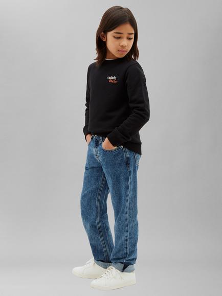 Calvin Klein Kids' Cotton Blend Hoodie, Black - view 2, Black