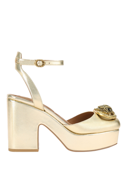Kurt Geiger London Chelsea Closed Platform Sandals, Gold, Gold