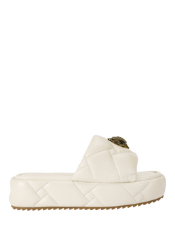 Kurt Geiger London Kensington Puff Platform Slider Sandals, Bone, Bone
