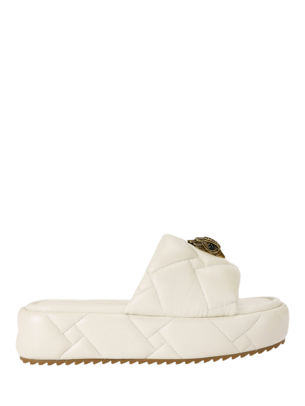 Kurt Geiger London Kensington Puff Platform Slider Sandals, Bone, Bone